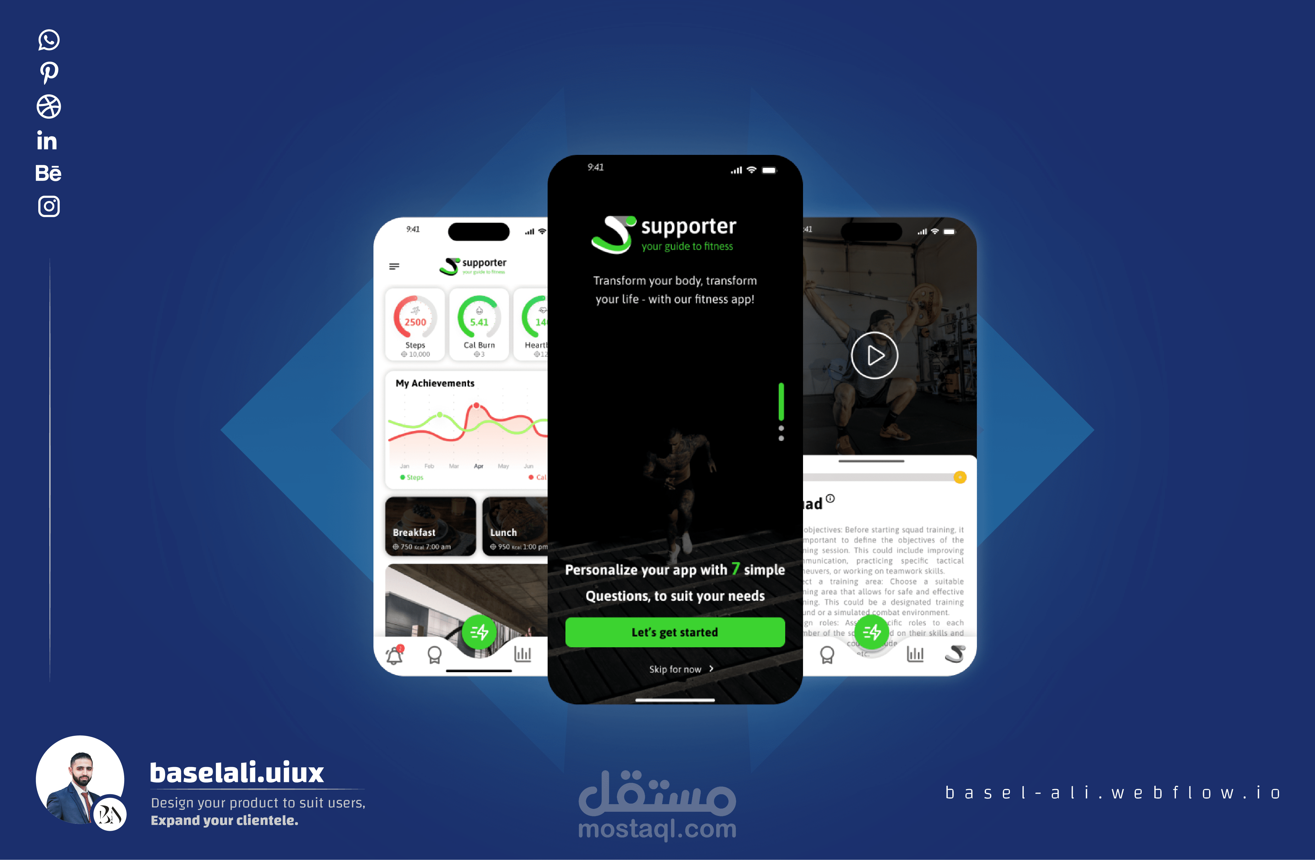 Fitness mobile app