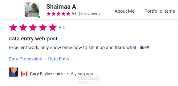 Data entry of reporting original for sale Ad on web site