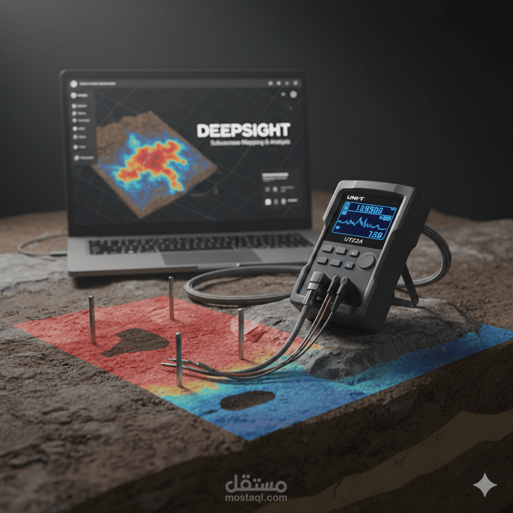 مشروع DeepSight (للجيوفيزياء) برنامج تحليل بيانات المسح الجيوفيزيائي لأجهزة UNI-T.