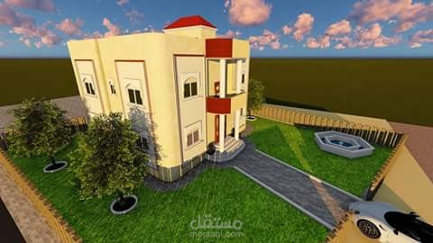 تصميم فيلا سكنية