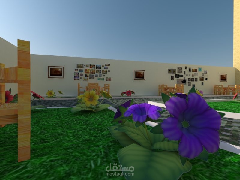 تصميم حديقة وزارة الثقافة