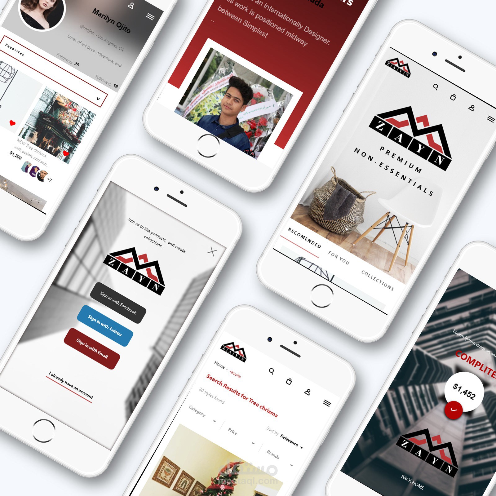 StoreOnline Mobile Design