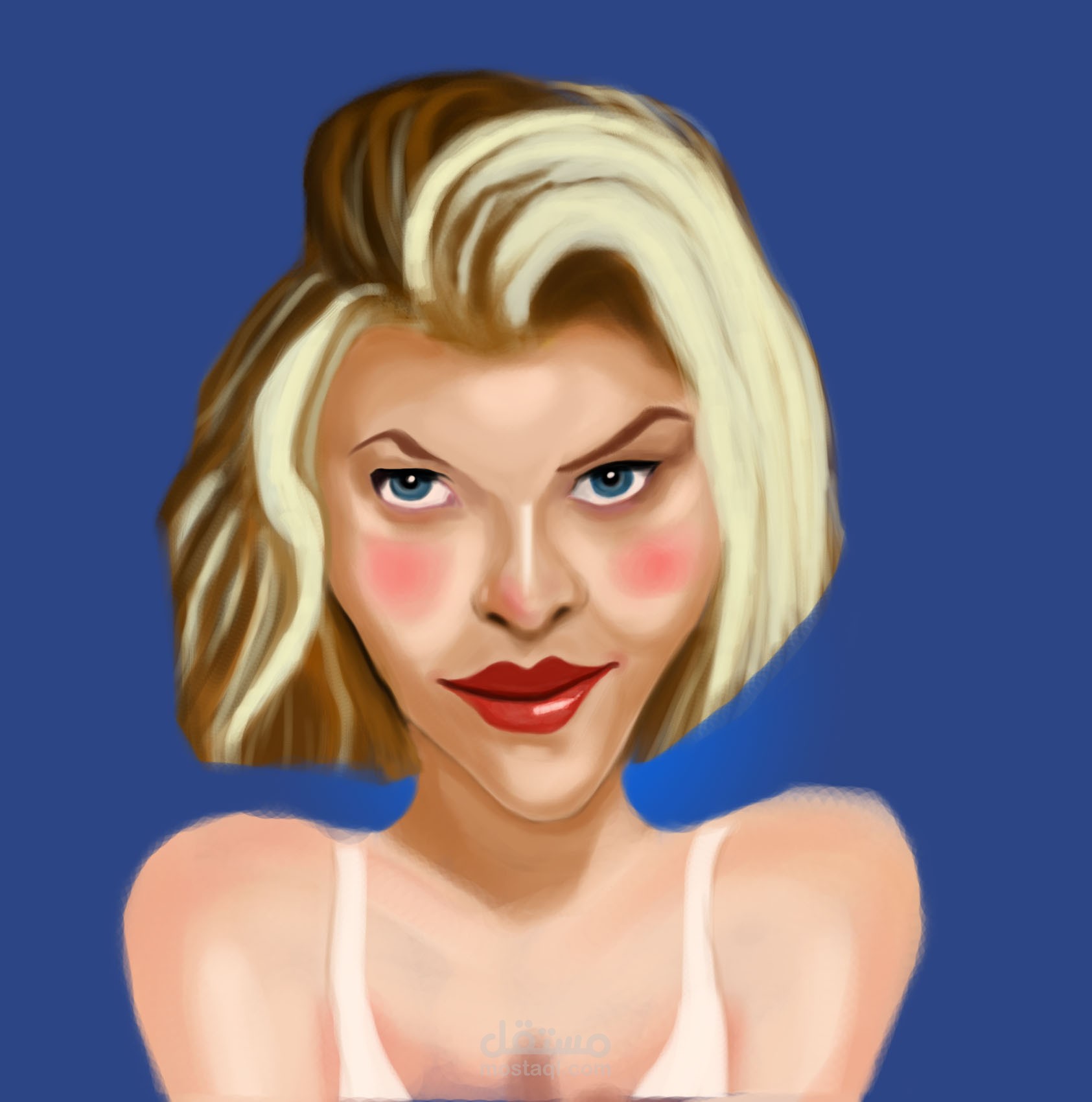 مجموعة رسومات ساخرة لوجوه مشهورة