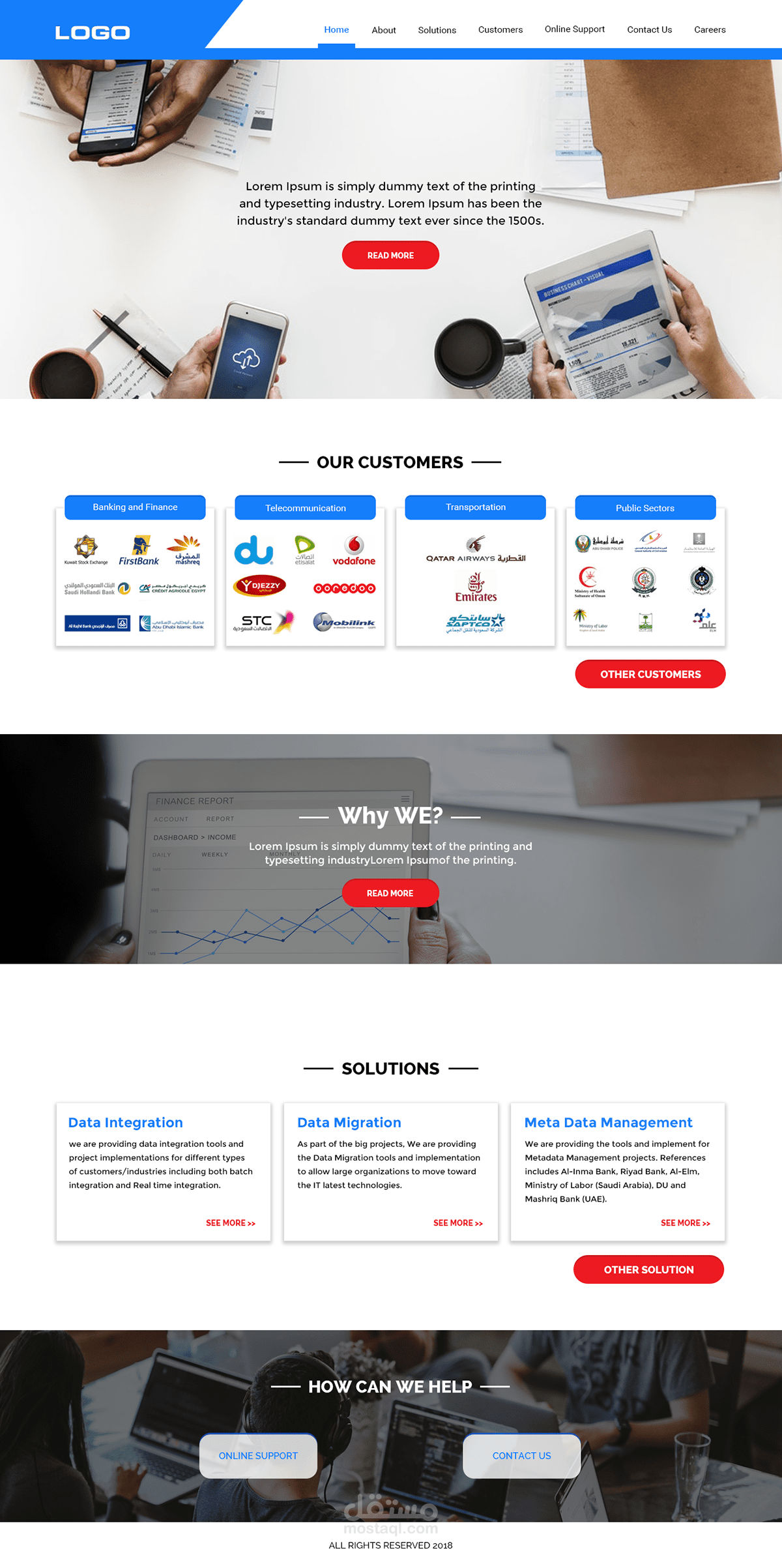 تصميم موقع الكتروني