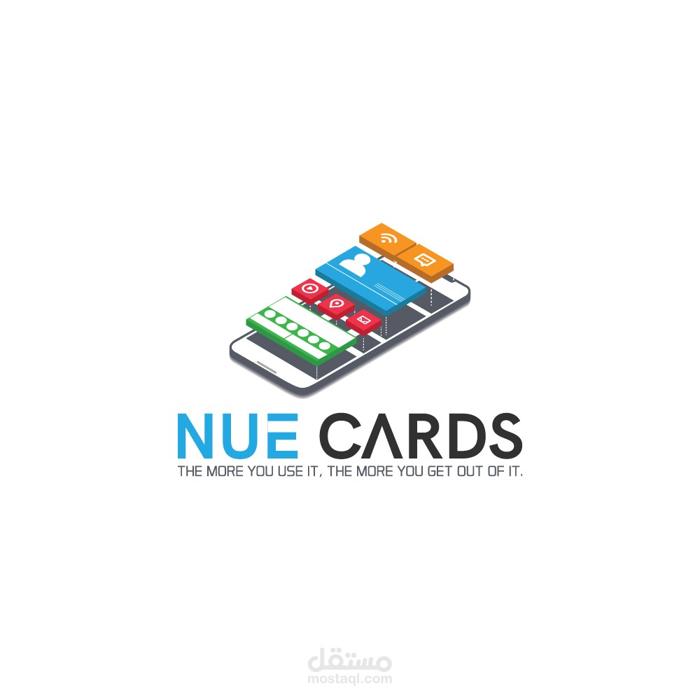 تصميم شعار شركة أجنبية  NUE CARD