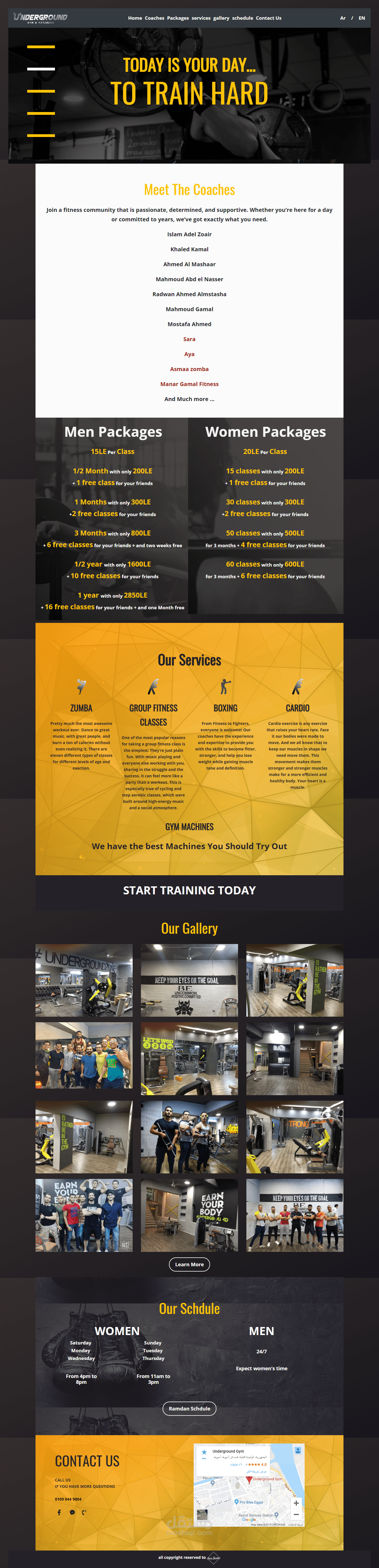 gym website