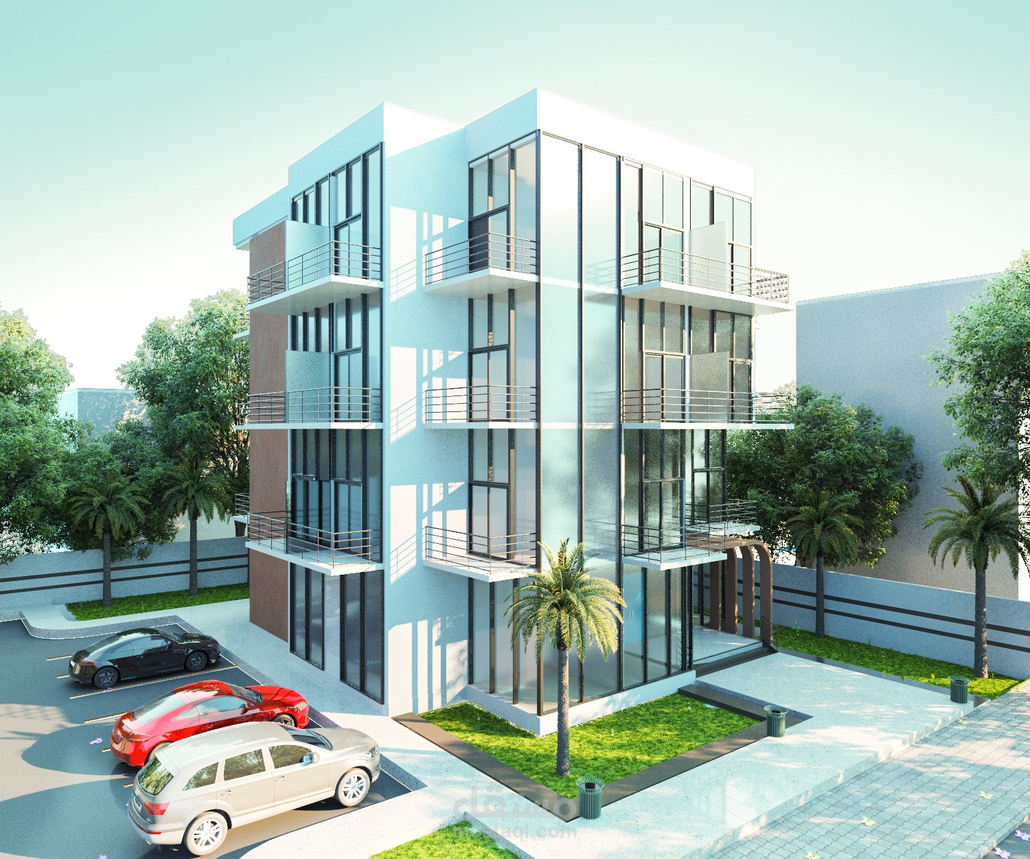 كوفي شوب اكستيريور ولاندسكيب