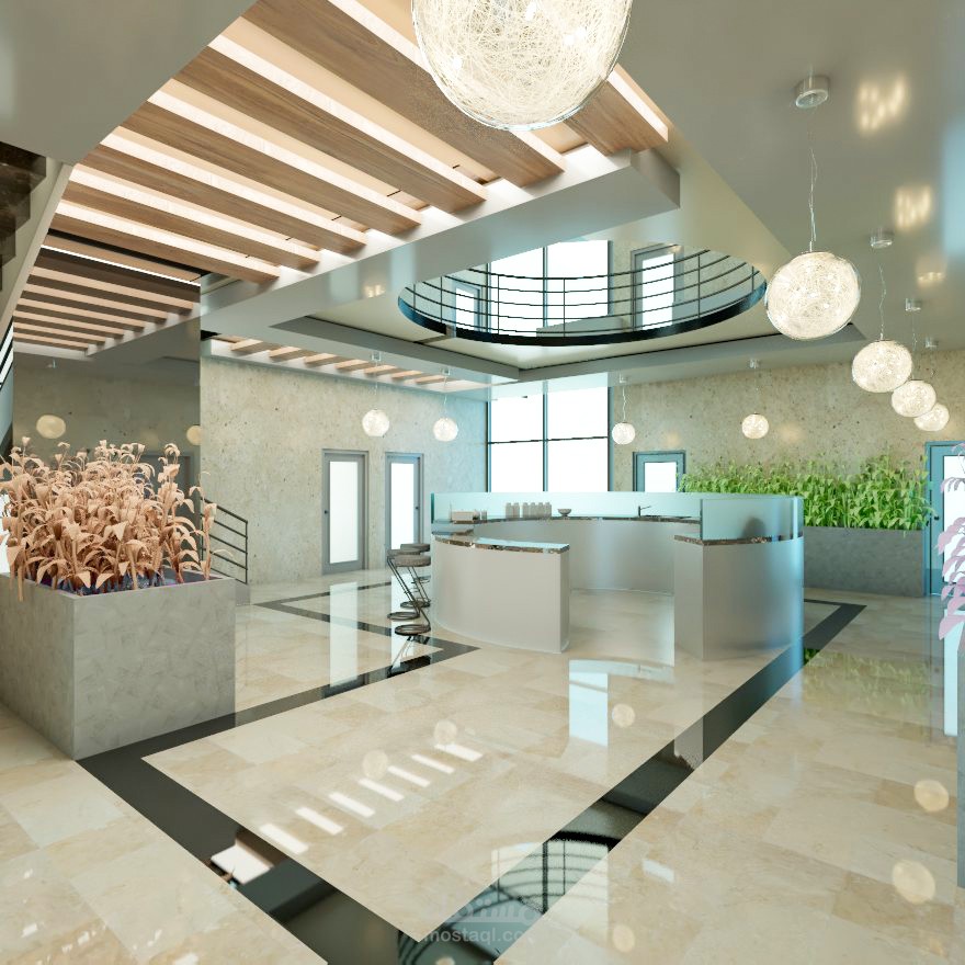 تصميم بهو داخلي مودرن لمقهى