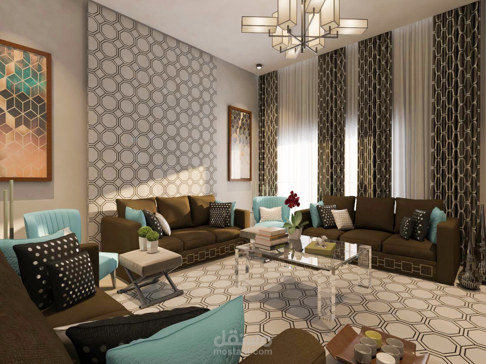 تصميم داخلي لمجلس رجال