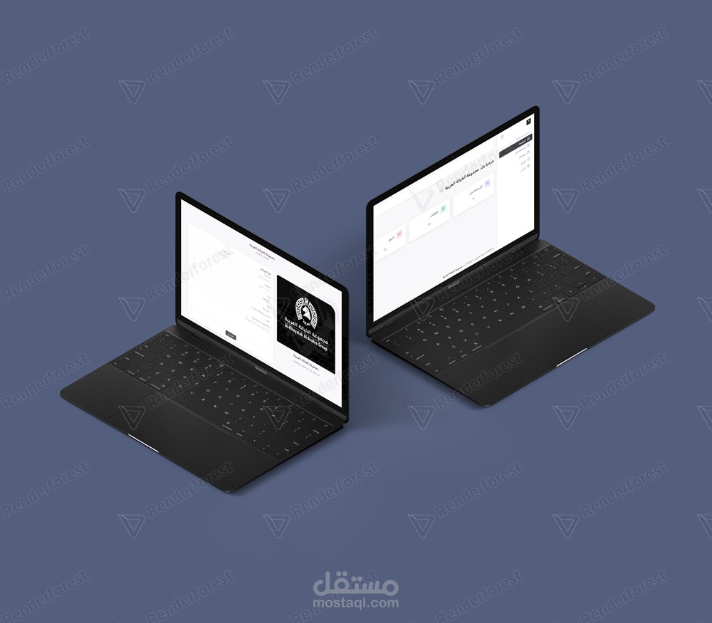 لوحة تحكم وموقع ل (فورم (مجموعة الخيالة العربية للعقارات والمقاولات))