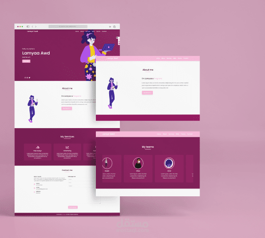 موقع محفظة باستخدام html و CSS و JavaScript