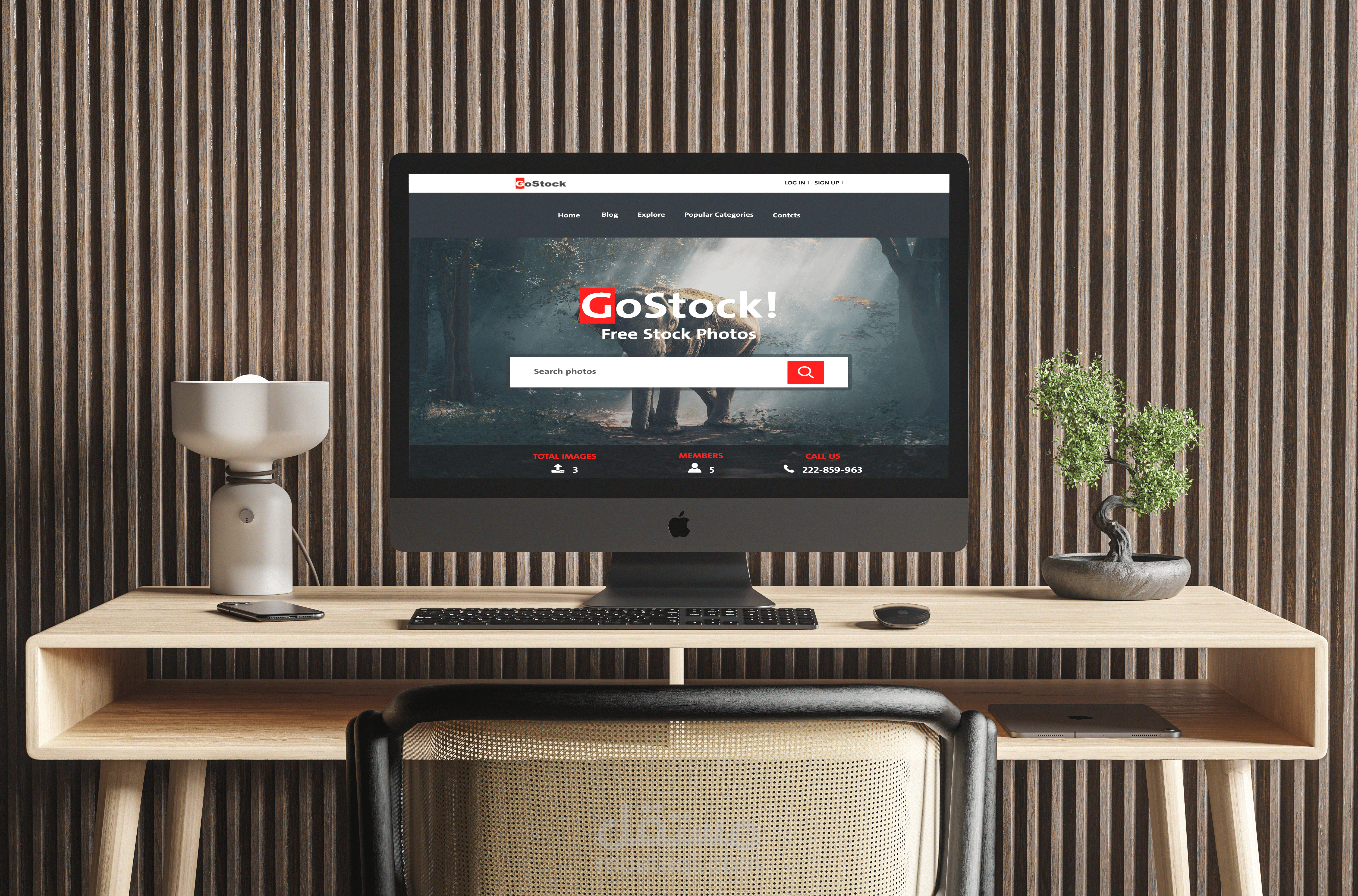 تصميم موقع الكتروني Go Stock