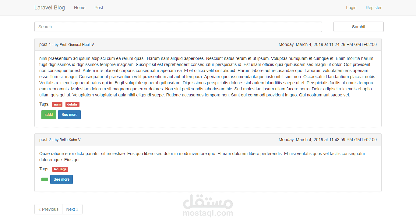 تطوير مدونة باستخدام html , css , angular 7