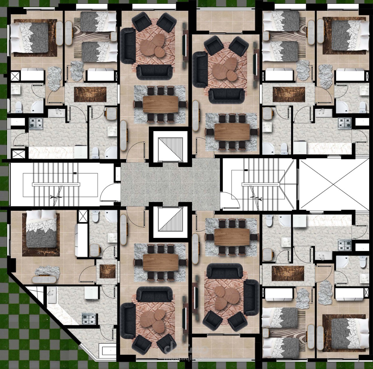 مخططات فرش داخلى3d,2d