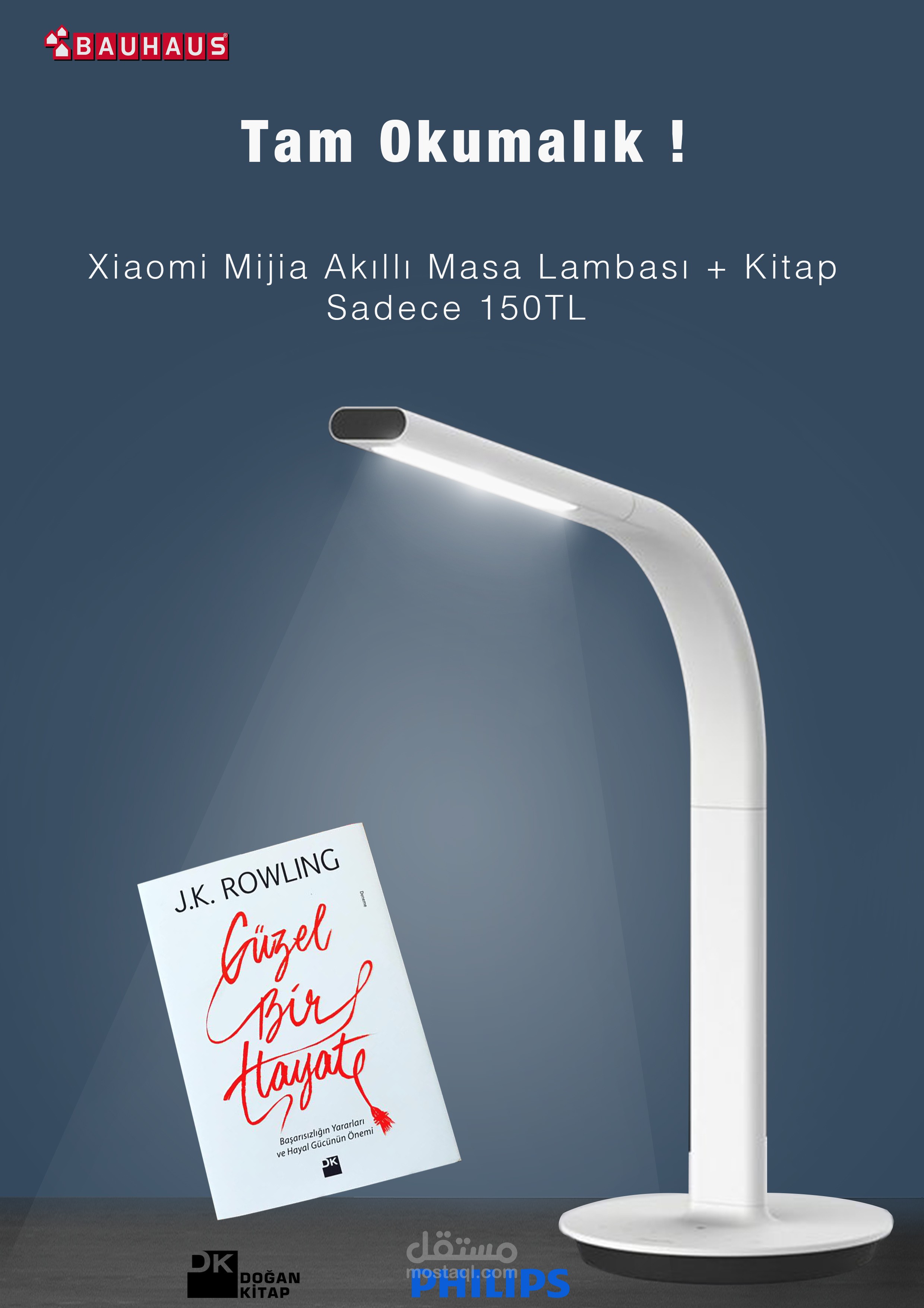 LED reading lamp + Book POP - تصميم بوستر لشركة باوهاوس