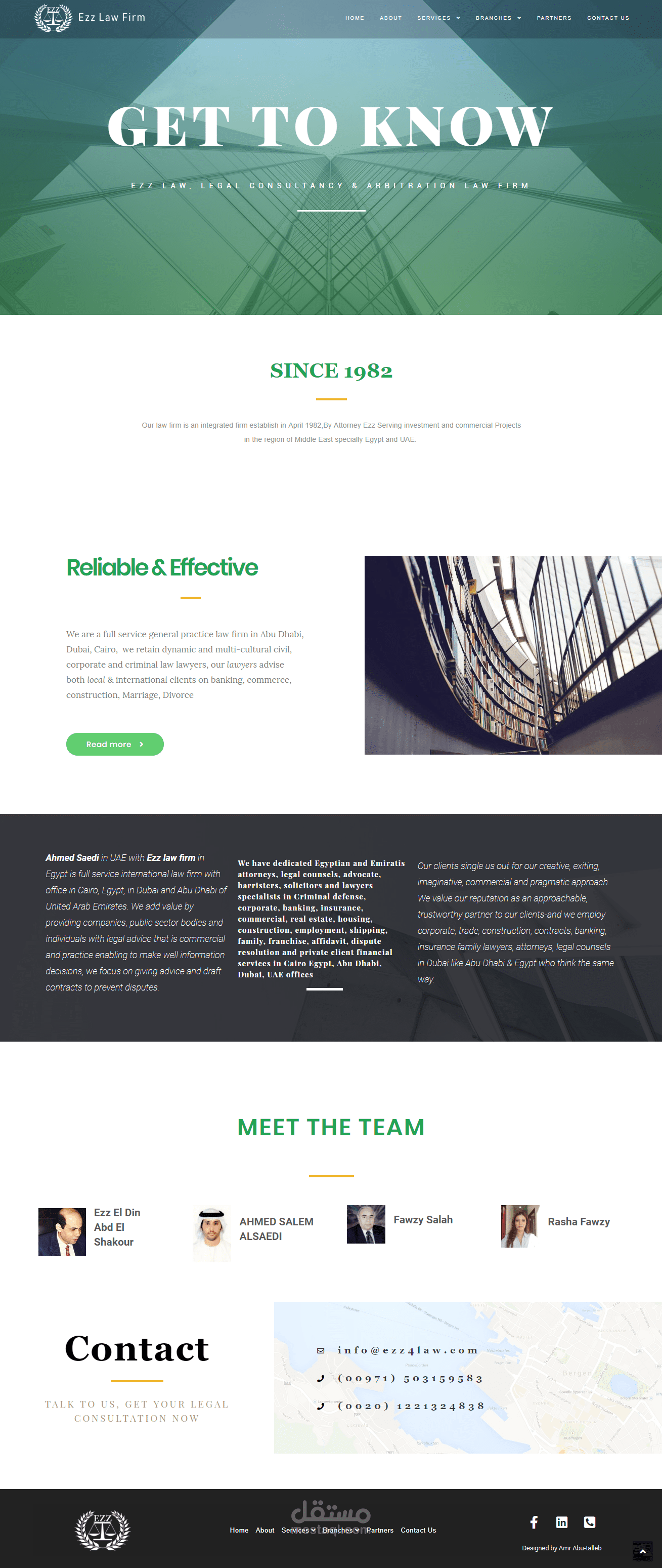 EZZ LAW FIRM WEBSITE DESIGN