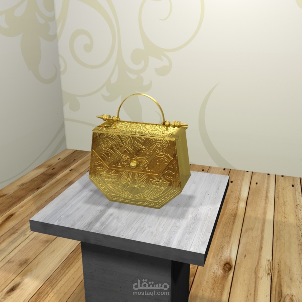 تصميم شنطة يد ثرى دى