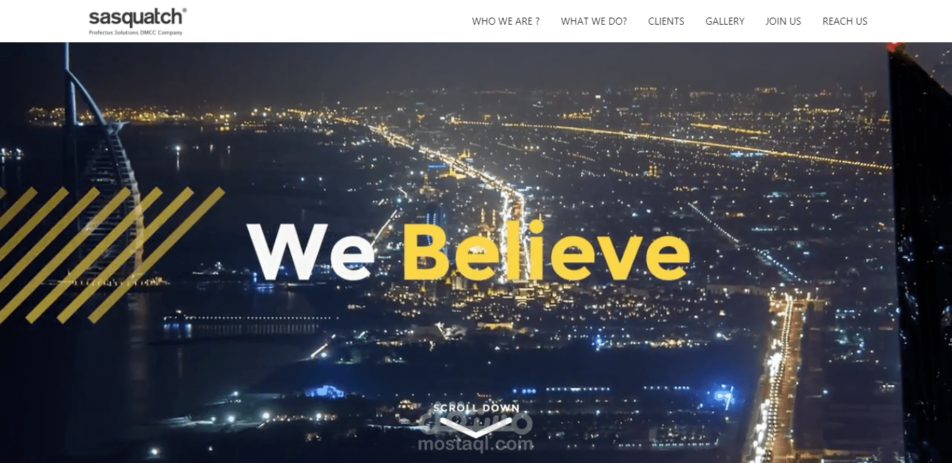 تصميم موقع sasquatch-me