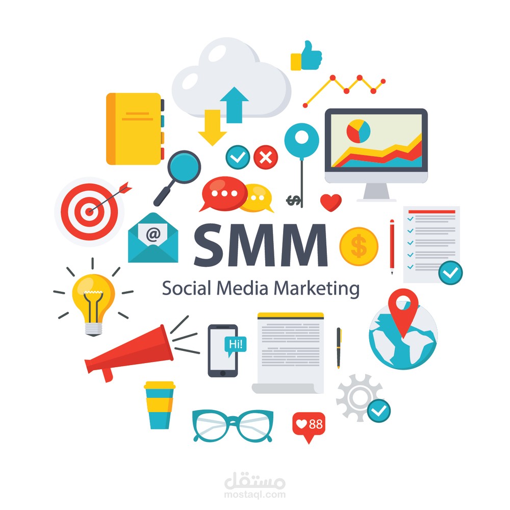 مقترح فني لمركز تدريبي للسوشيال ميديا SMM