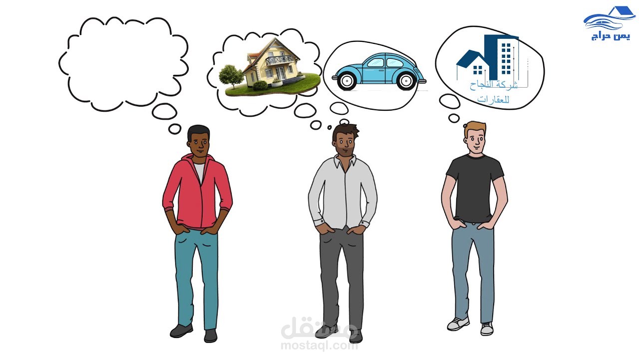 إعلان موقع يمن حراج بتقنية الوايت بورد انميشن