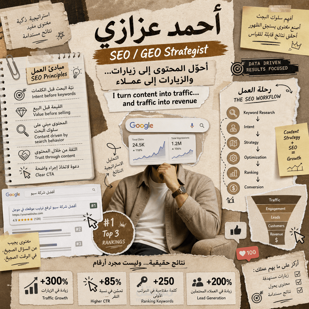 إدارة SEO وGEO وكتابة محتوى عقاري ثنائي اللغة لموقع عقارات في الإمارات