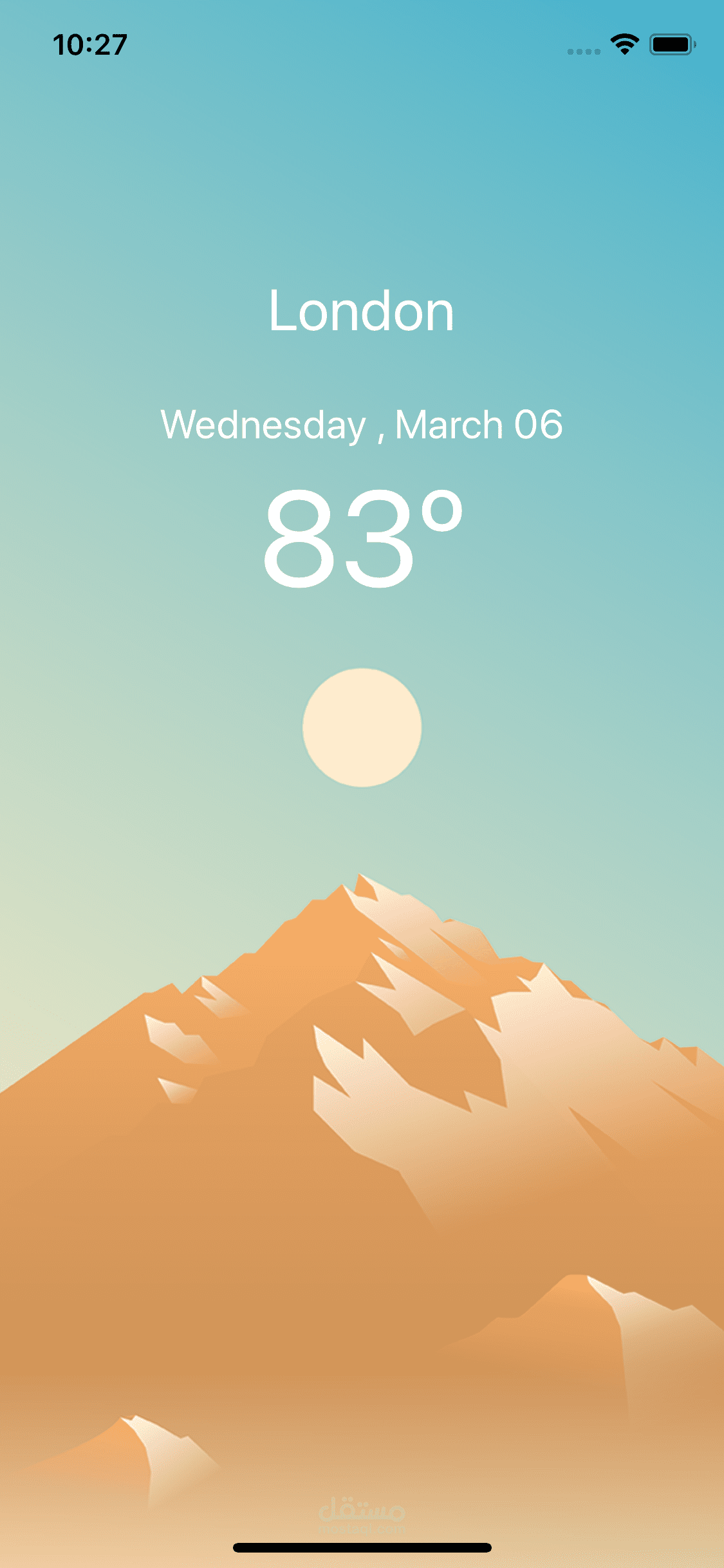 تطبيق Api wather