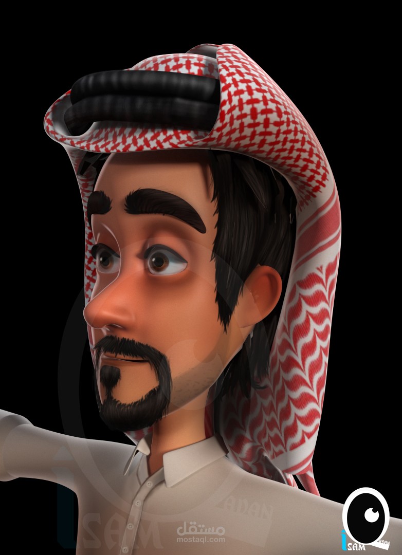 تصميم شخصيات 3D خليجي