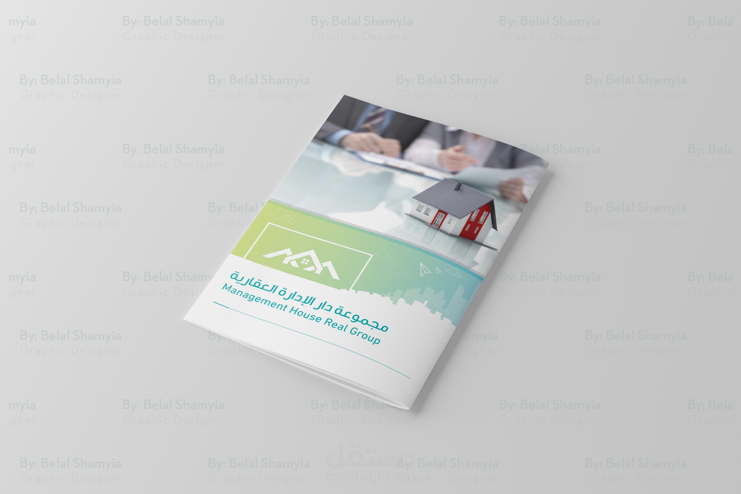 تصميم عينة من بروفايل شركة مقاولات