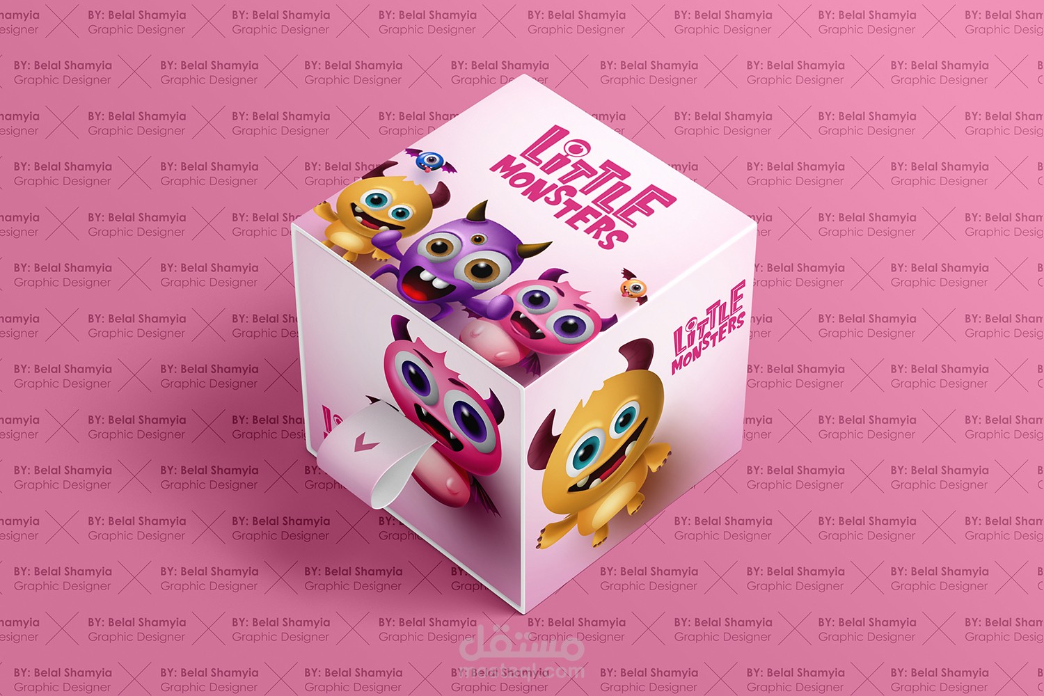 تصميم بوكس لعلبة ورقية - لعبة أطفال