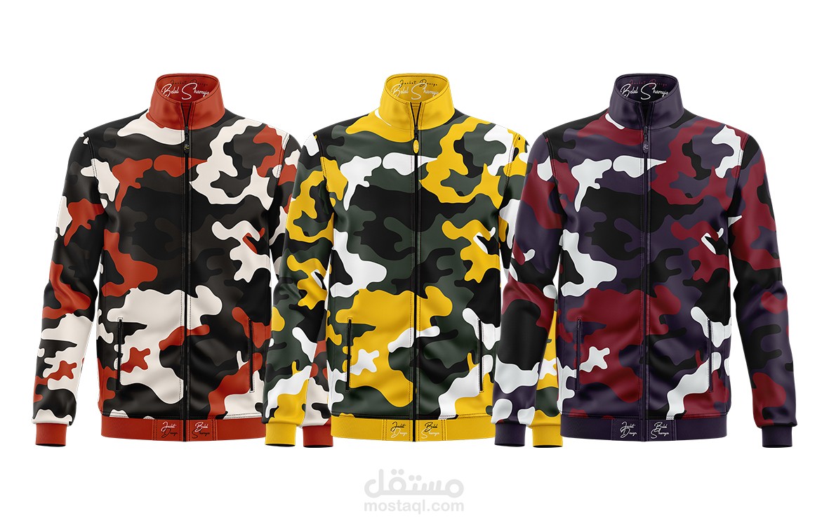 تصميم مجموعة جاكيتات جلدية + تجسيم العمل