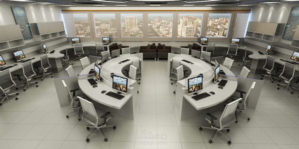 تصميم داخلي لشركة اعلانات