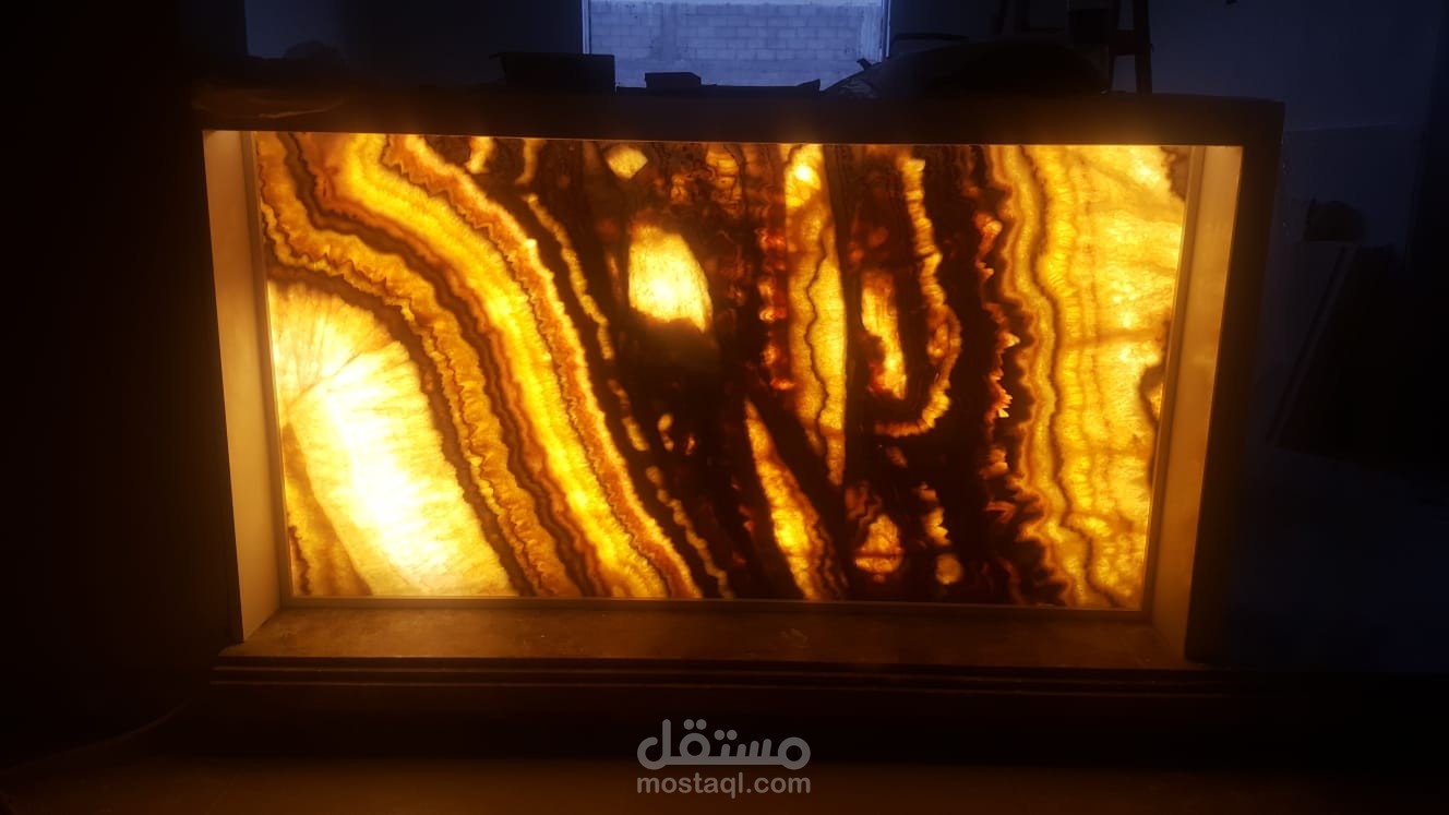 تصميم بارات مطابخ من الأونيكس المضئ