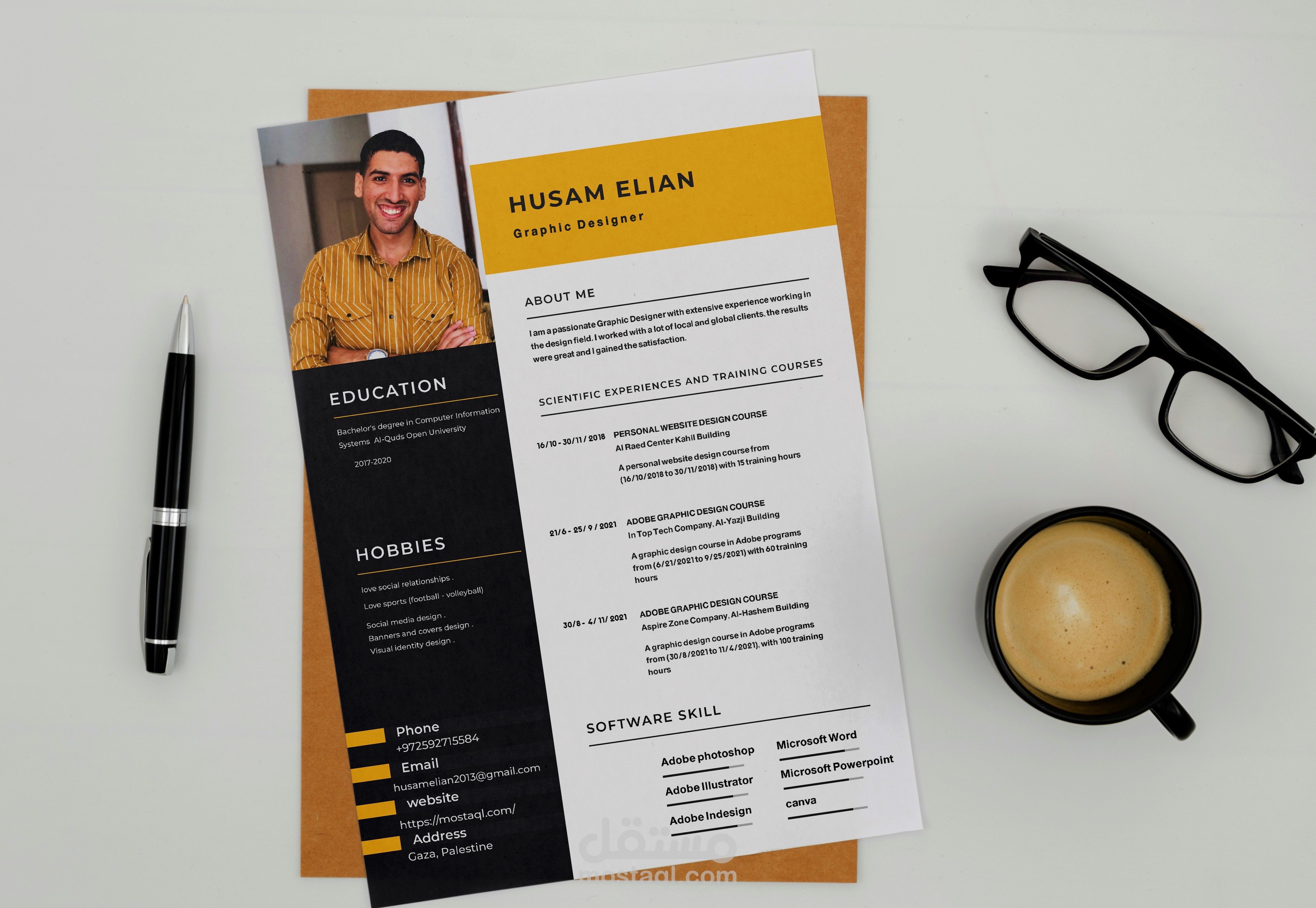 تصميم cv
