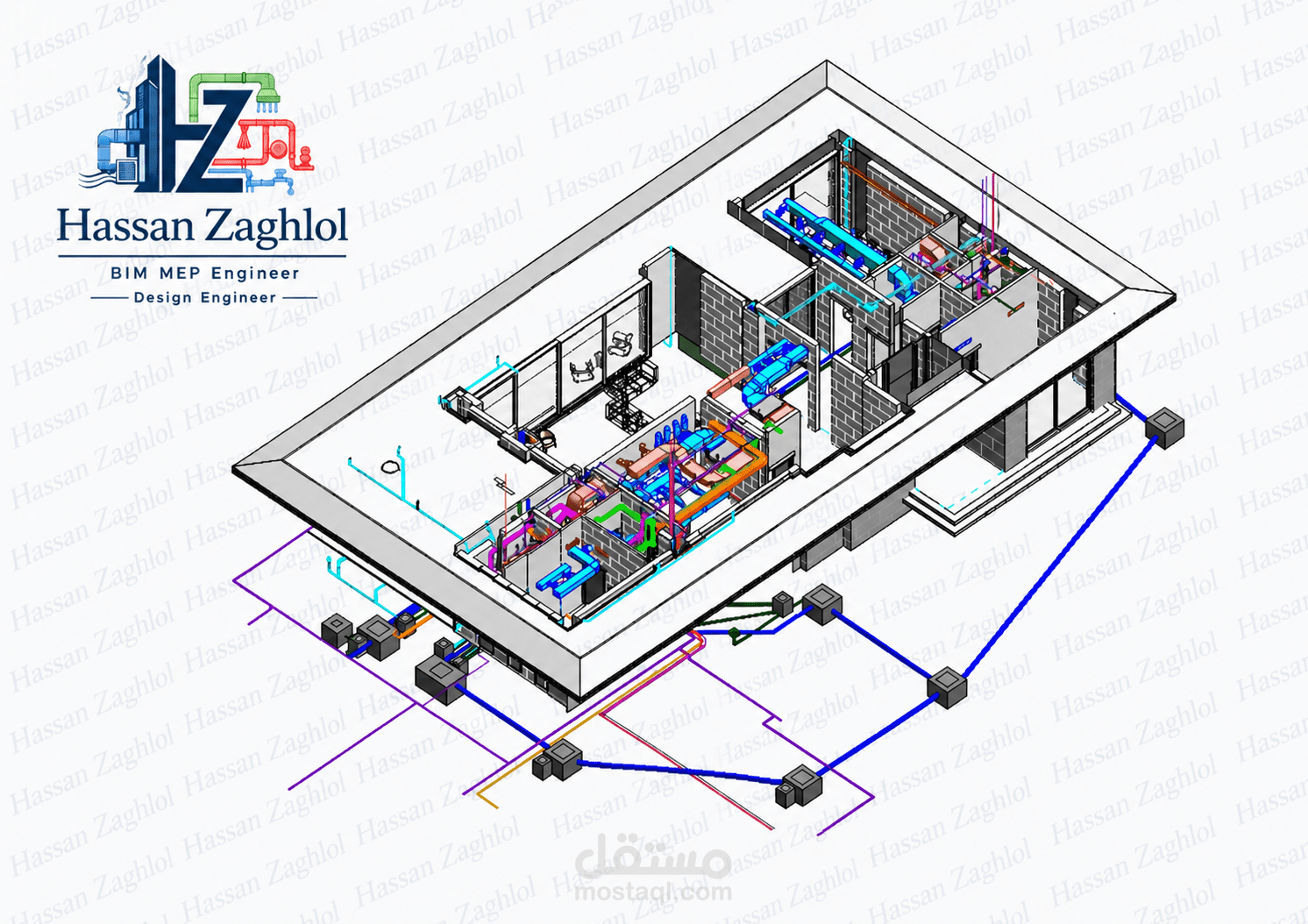 تصميم الأنظمه الميكانيكية باستخدام ادوات البيم (Revit - Navisworks .... etc) و ال AutoCAD