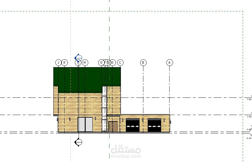 تصميم فيلا سكنية 240م² - Revit 2024 + مخططات تنفيذية