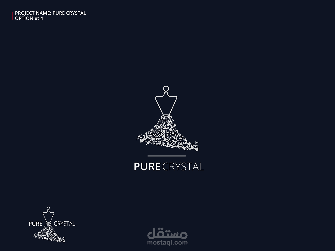 PURE CRYSTAL LOGO Design