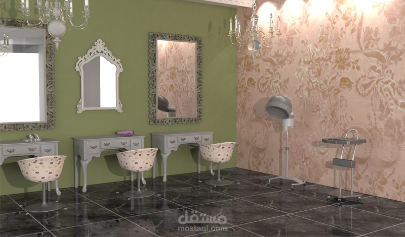 تصميم صالون كوافير