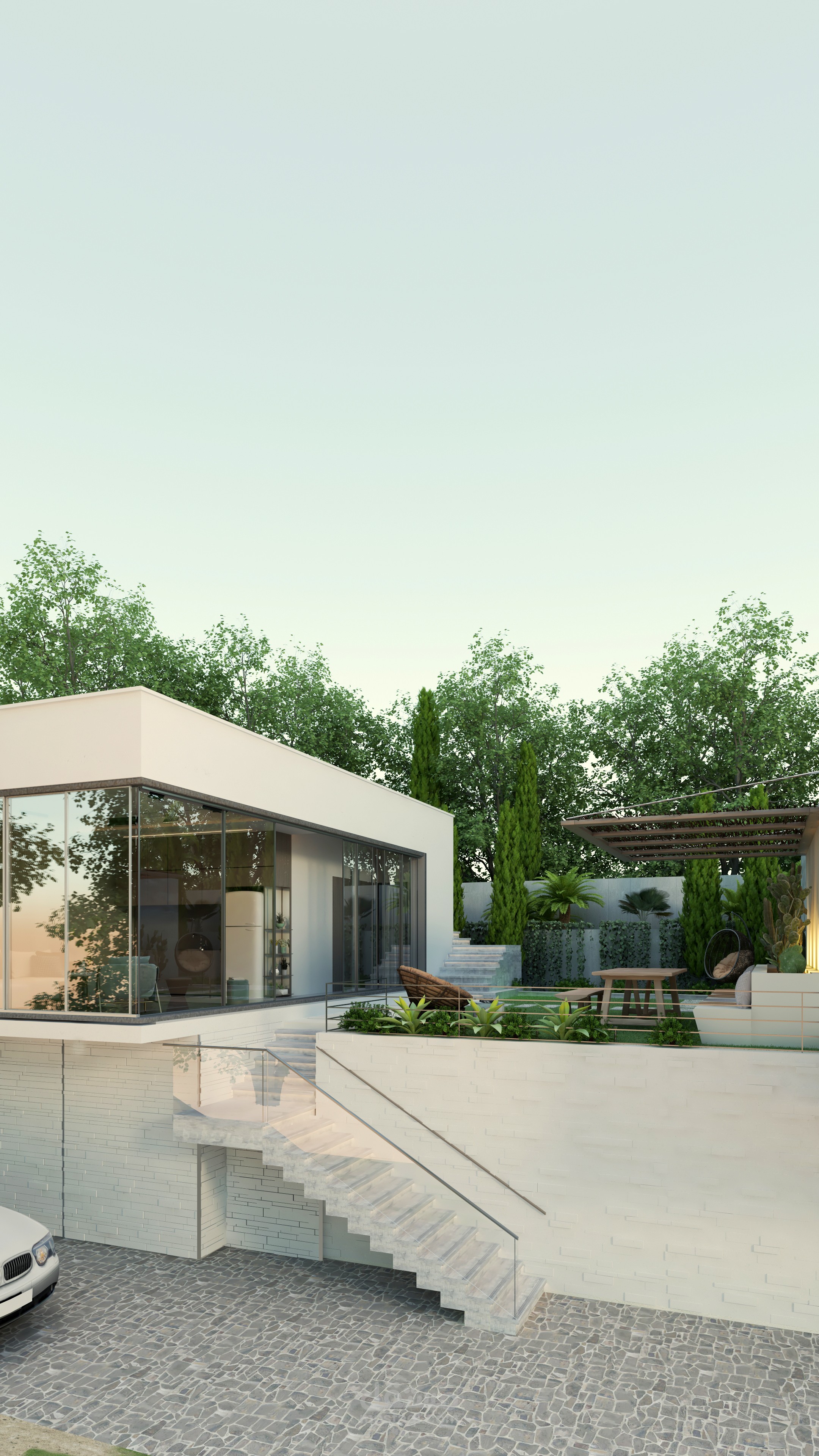 تصميم حديقة منزل صغيرة