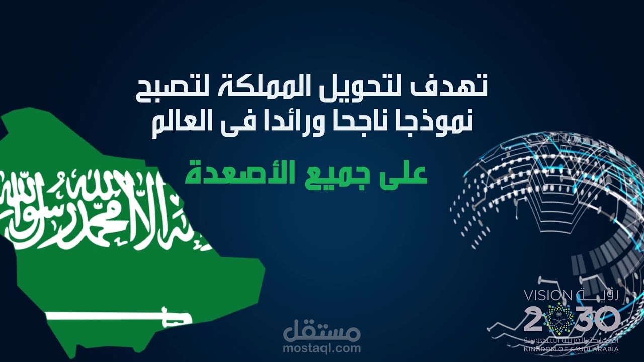 موشن جرافيك لرؤية المملكة العربية السعودية 2030