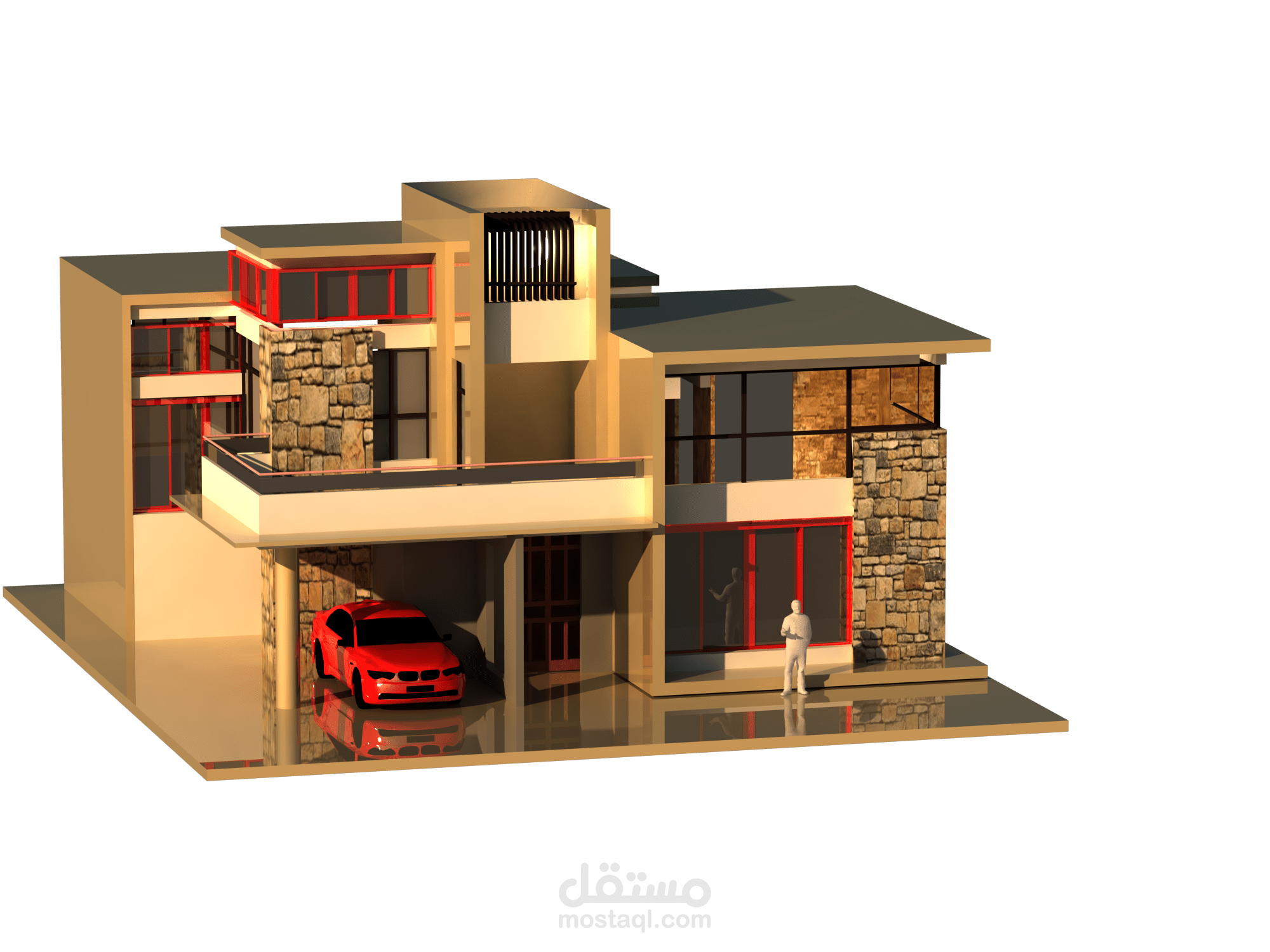 تصميم واحهات معمارية للفيلات و الابراج