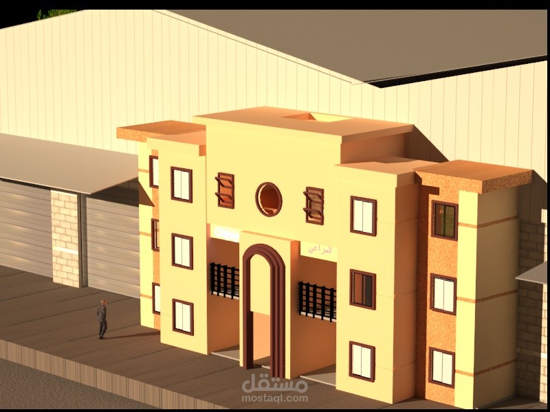 عمل محاكة ب فيديو للمنشاءت و المبانى المعمارية