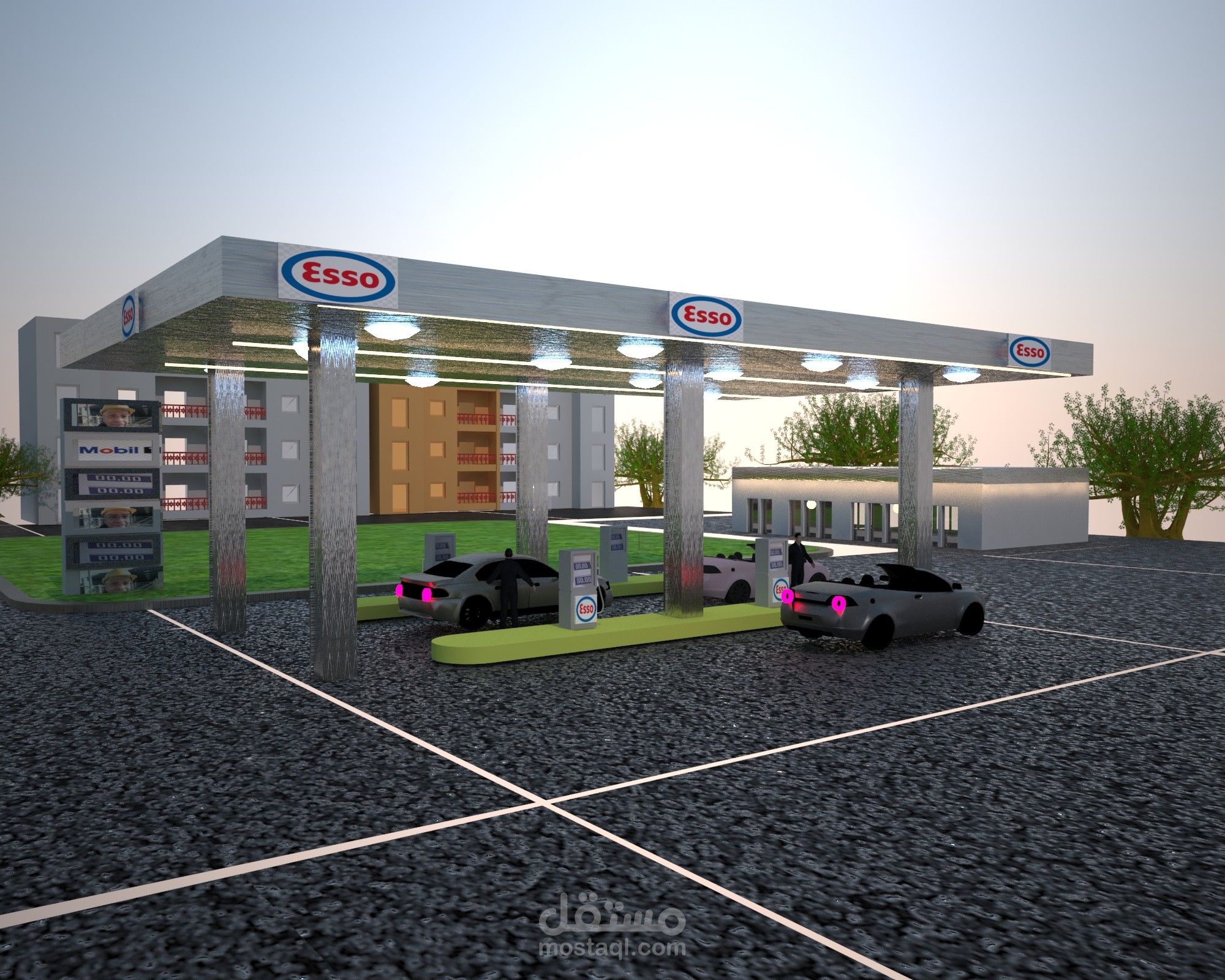 محط تموين سيارات فى العامرية اسكندرية -مصر