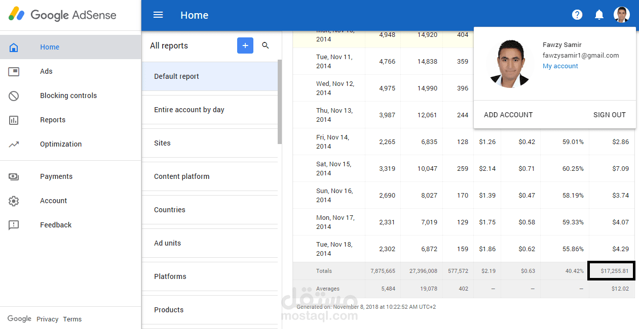 انشاء مواقع والربح من  google adsense