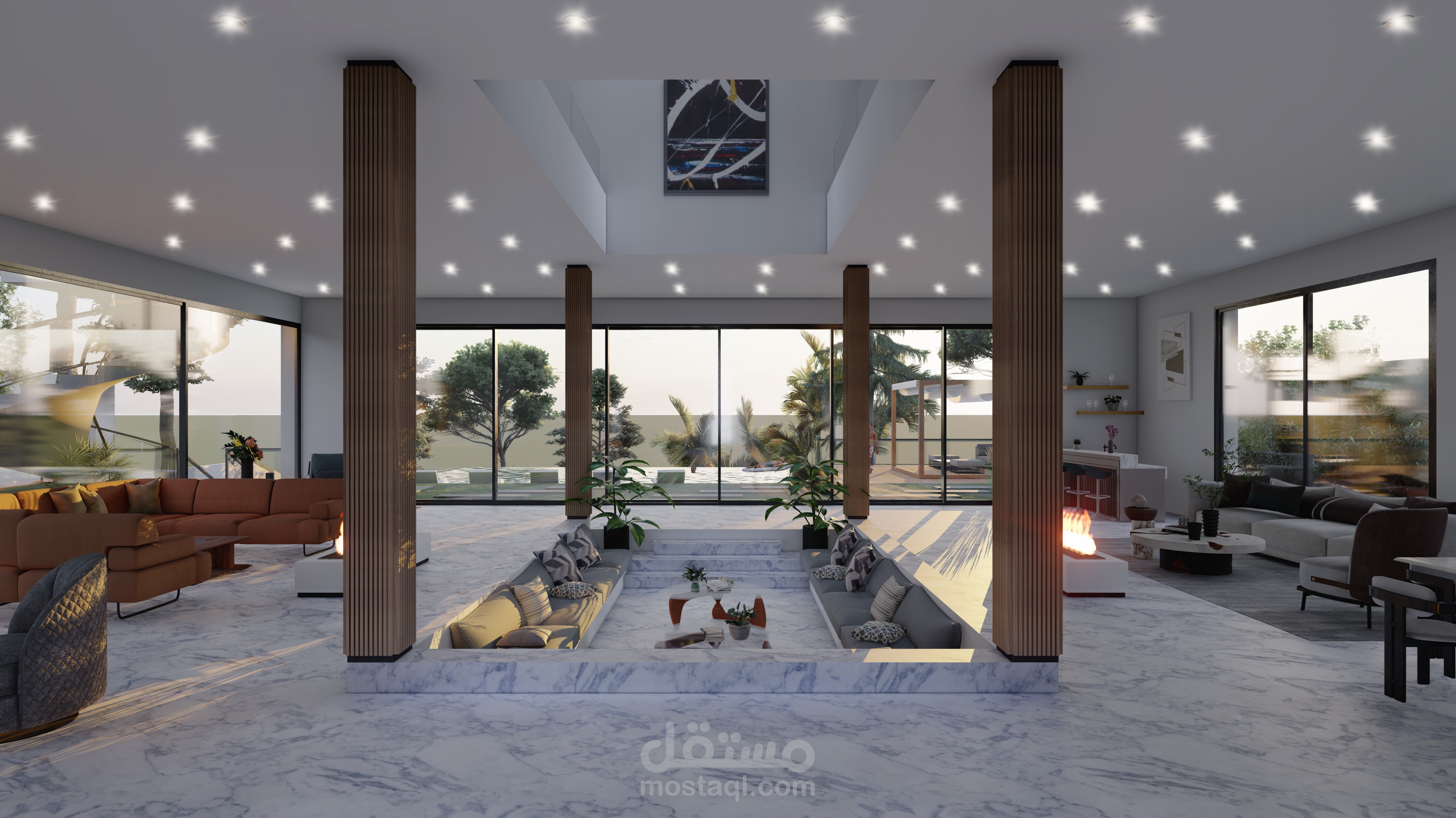 تصميم لفيلا 520m²