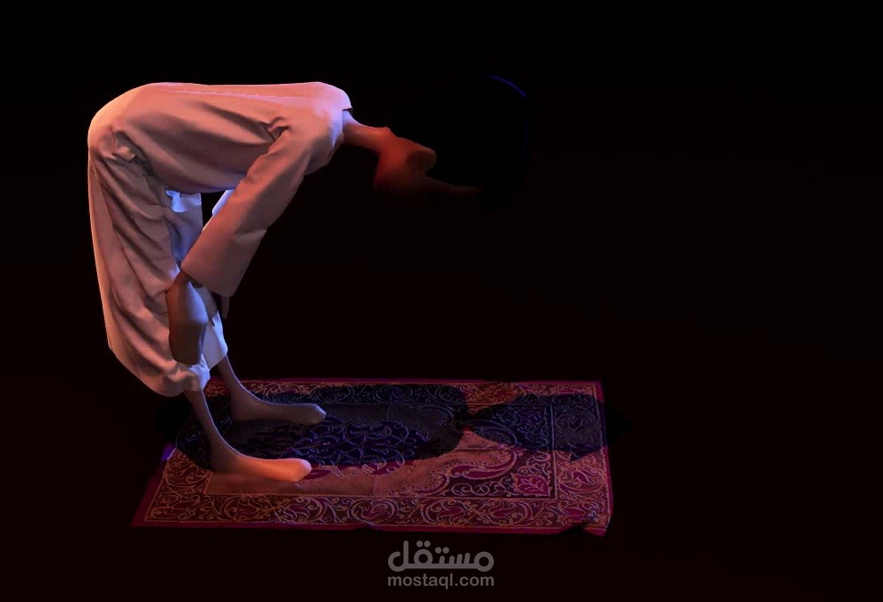 animation/ كرتون 3دي طفل يصلي