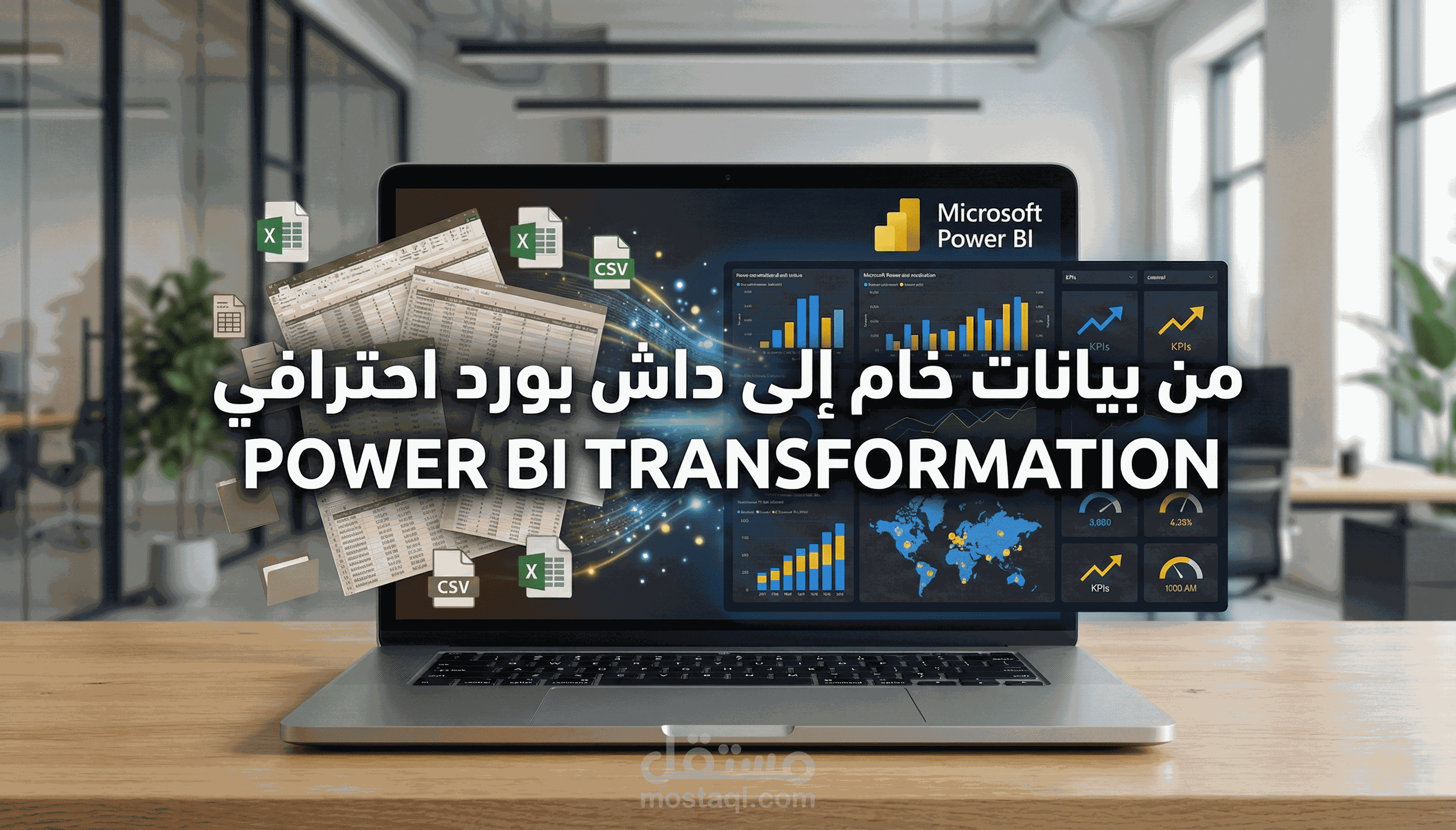 حول بياناتك لقرارات: لوحة تحكم (Dashboard) تفاعلية بـ Power BI لتحليل المبيعات، الأرباح، وأداء الموظفين