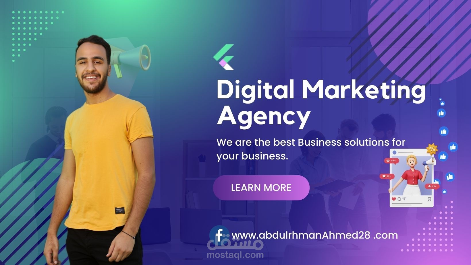 السلام عليكم معاكم عبدالرحمن ديجتال ماركتينج لدي خبره 3 سنوات في الماركتينج والمبيعات