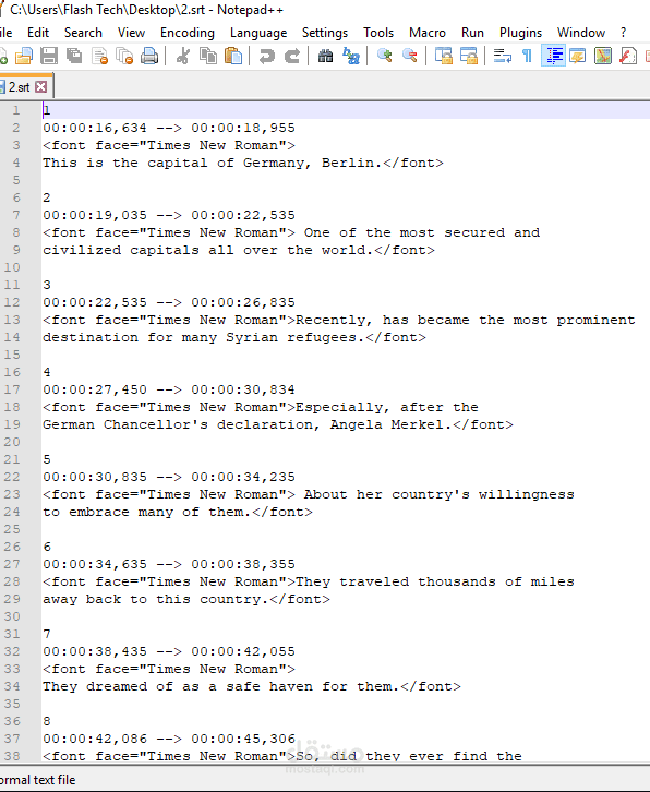 SRT File
