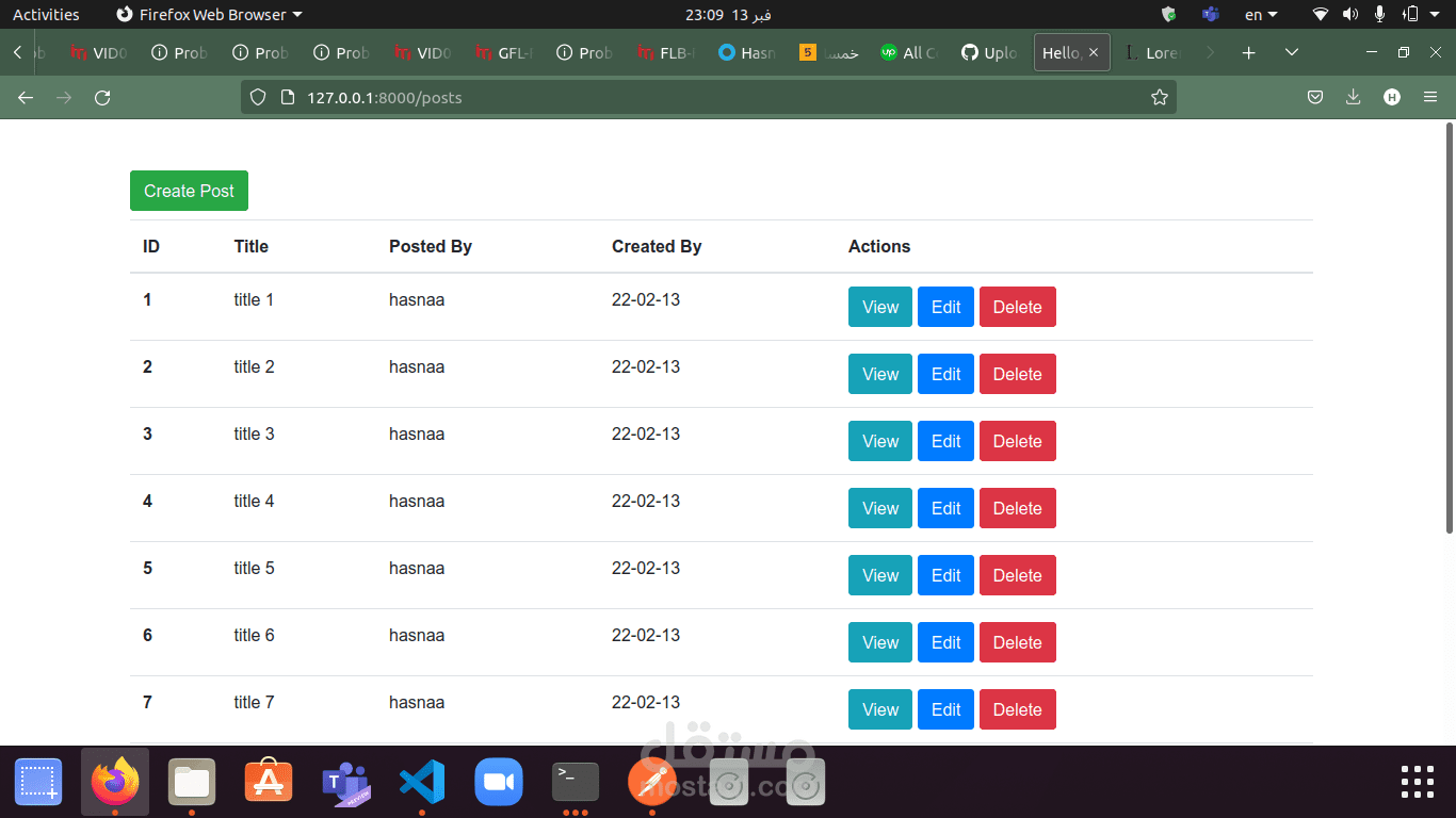 laravel-posts-project