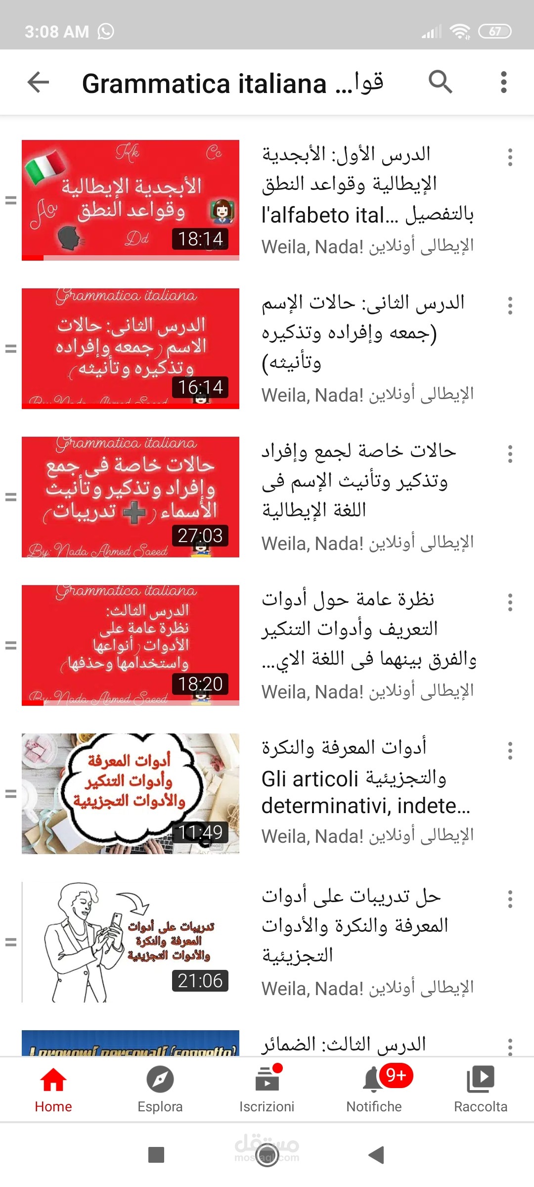شرح قواعد اللغة الإيطالية للعرب